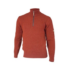 Ivanhoe pull moritz half zip red clay -