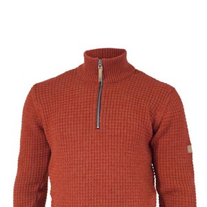 Ivanhoe pull moritz half zip red clay - L