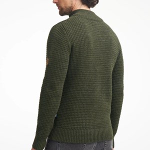 Ivanhoe pull moritz half zip red clay - L