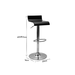 Tabouret de bar noir surf v2