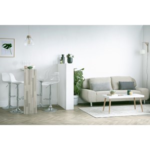 Tabourets de bar blancs (lot de 2) steevy