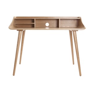 Bureau avec rangements  bois clair l120 cm nordeco
