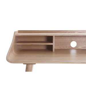 Bureau avec rangements  bois clair l120 cm nordeco