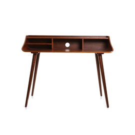 Bureau avec rangements  bois foncé l120 cm nordeco
