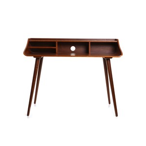 Bureau avec rangements  bois foncé l120 cm nordeco