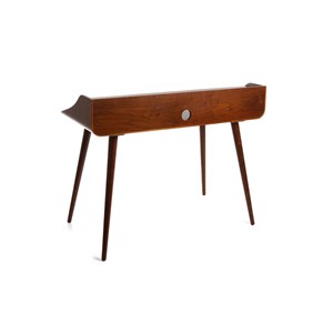 Bureau avec rangements  bois foncé l120 cm nordeco