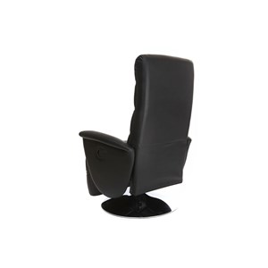 Fauteuil relax manuel noir nelson