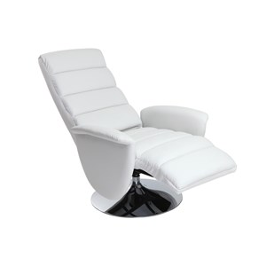 Fauteuil relax manuel blanc nelson