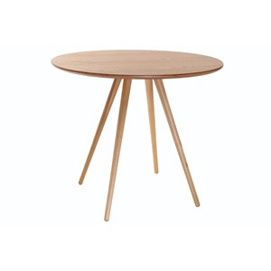 Table à manger ronde bois clair d90 cm artik