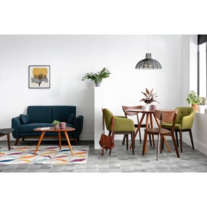 Table à manger ronde noyer d90 artik