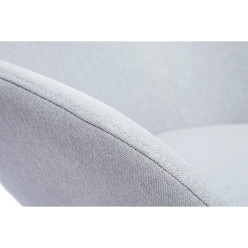 Rocking chair en tissu gris, métal noir et bois clair jhene (Miliboo) - Image 3