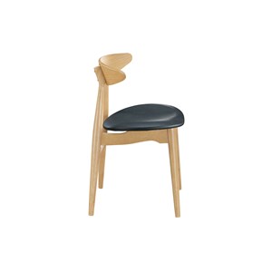 Chaises en bois clair et noir (lot de 2) walford