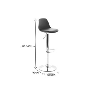 Tabourets de bar rouges (lot de 2) steevy