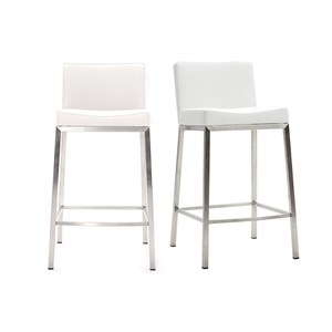 Tabourets blanc h66 cm (lot de 2) epsilon