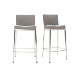 Tabouret gris h66 cm (lot de 2) epsilon