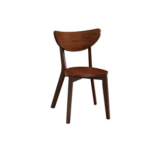 Chaises en bois foncé noyer (lot de 2) leena