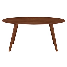 Table à manger  ovale en bois foncé l160 cm marik