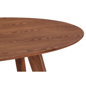 Table à manger  ovale en bois foncé l160 cm marik