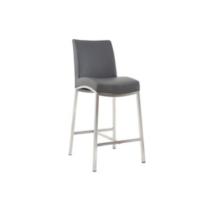 Tabourets de bar gris foncé h70 cm (lot de 2) olly