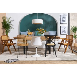 Chaise pivotant blanc mat steevy v2