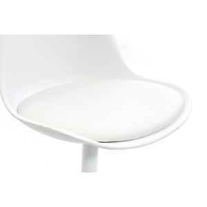 Chaise pivotant blanc mat steevy v2