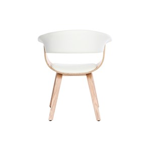 Chaise blanc et bois clair oktav
