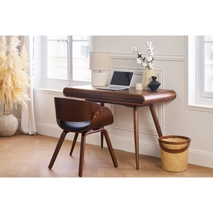 Chaise noir et bois foncé noyer bent