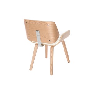 Chaise blanc et bois clair rubbens