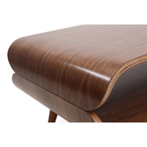 Table basse rectangulaire  bois foncé noyer l118 cm takla