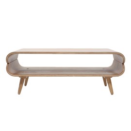 Table basse rectangulaire bois clair l118 cm takla
