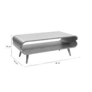 Table basse rectangulaire bois clair l118 cm takla