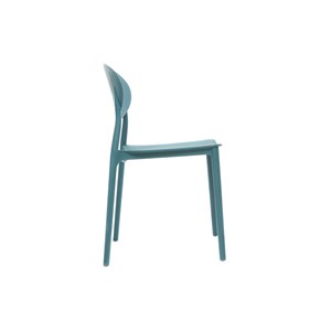 Chaises empilables bleu canard intérieur - extérieur (lot de 2) anna