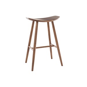 Tabouret de bar noyer h72 cm demory