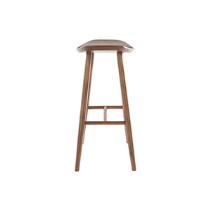 Tabouret de bar noyer h72 cm demory