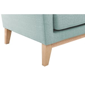 Canapé d'angle gauche déhoussable en tissu vert lagon 3-4 places oslo