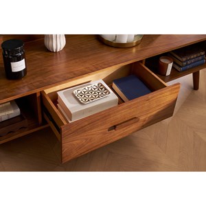 Meuble tv  bois noyer 180 cm hallen