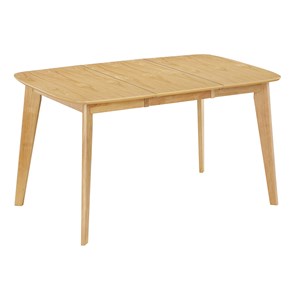 Table à manger extensible carrée placage chêne l90-130 cm leena