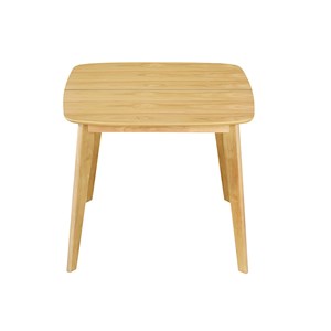 Table à manger extensible carrée placage chêne l90-130 cm leena