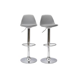 Tabourets de bar gris clair (lot de 2) steevy