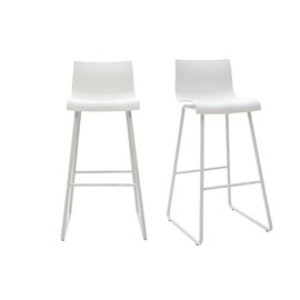 Tabourets de bar blanc 76 cm (lot de 2) ona