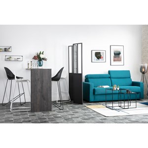 Tabourets de bar blanc 76 cm (lot de 2) ona