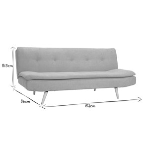 Canapé convertible 3 places en tissu effet velours jaune moutarde senso