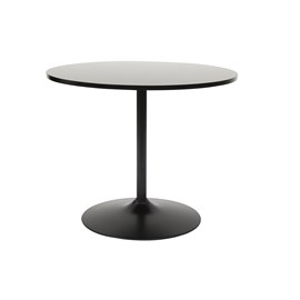 Table à manger ronde noire d90 cm calista