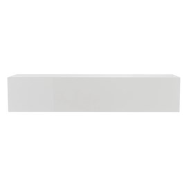 Élément mural tv horizontal blanc laqué brillant l137.5 cm eternel