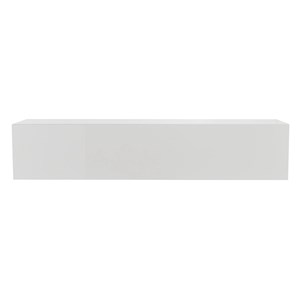 Élément mural tv horizontal blanc laqué brillant l137.5 cm eternel