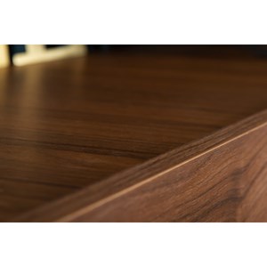 Élément mural tv horizontal finition bois foncé noyer l137.5 cm eternel