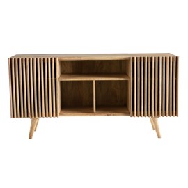 Buffet en bois manguier massif 2 portes coulissantes l140 cm alba