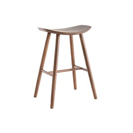 Tabouret de bar noyer h65 cm demory