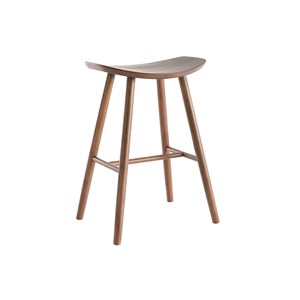 Tabouret de bar noyer h65 cm demory