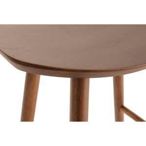 Tabouret de bar noyer h65 cm demory